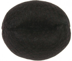 Валик для прически DEWAL, искусственный волос+сетка, коричневый d14